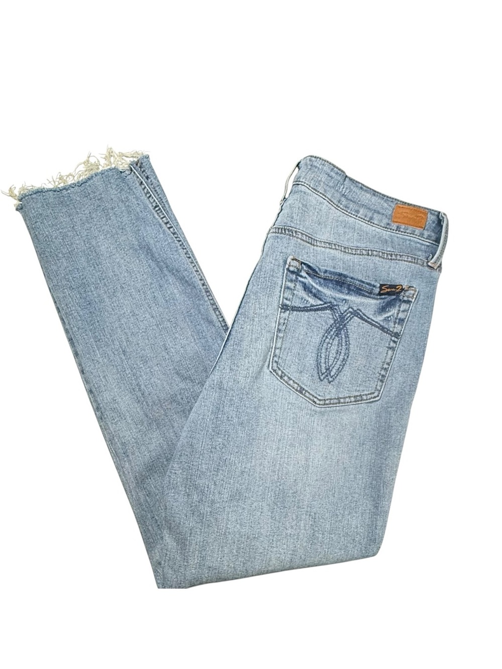 Seven7 high rise straight women’s jeans light wash Size 6 Y2K